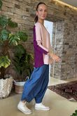 Made in Italy Juno Two Tone Knit Blush & Damson